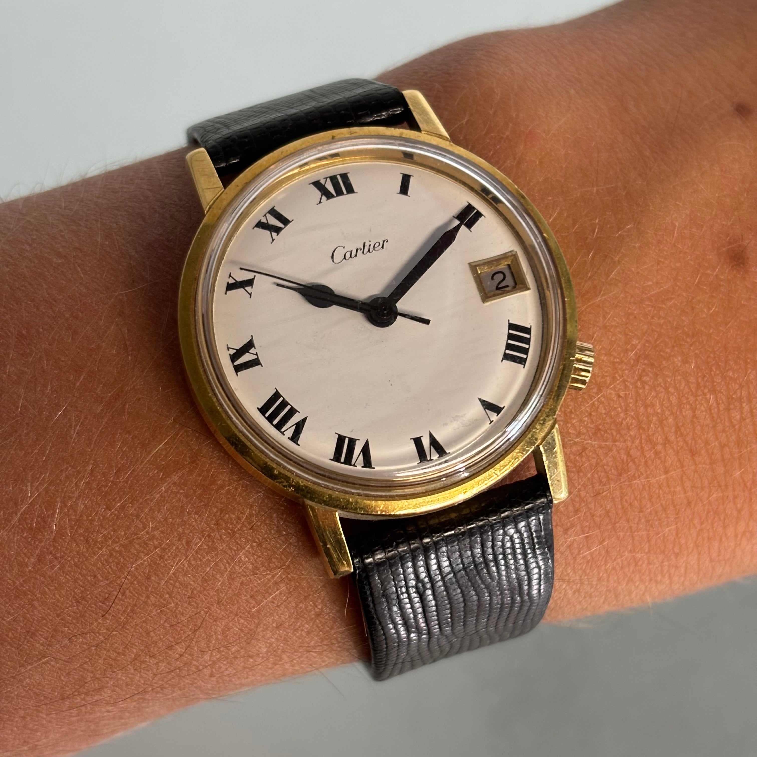 Bulova Aucutron Cartier signed 18k