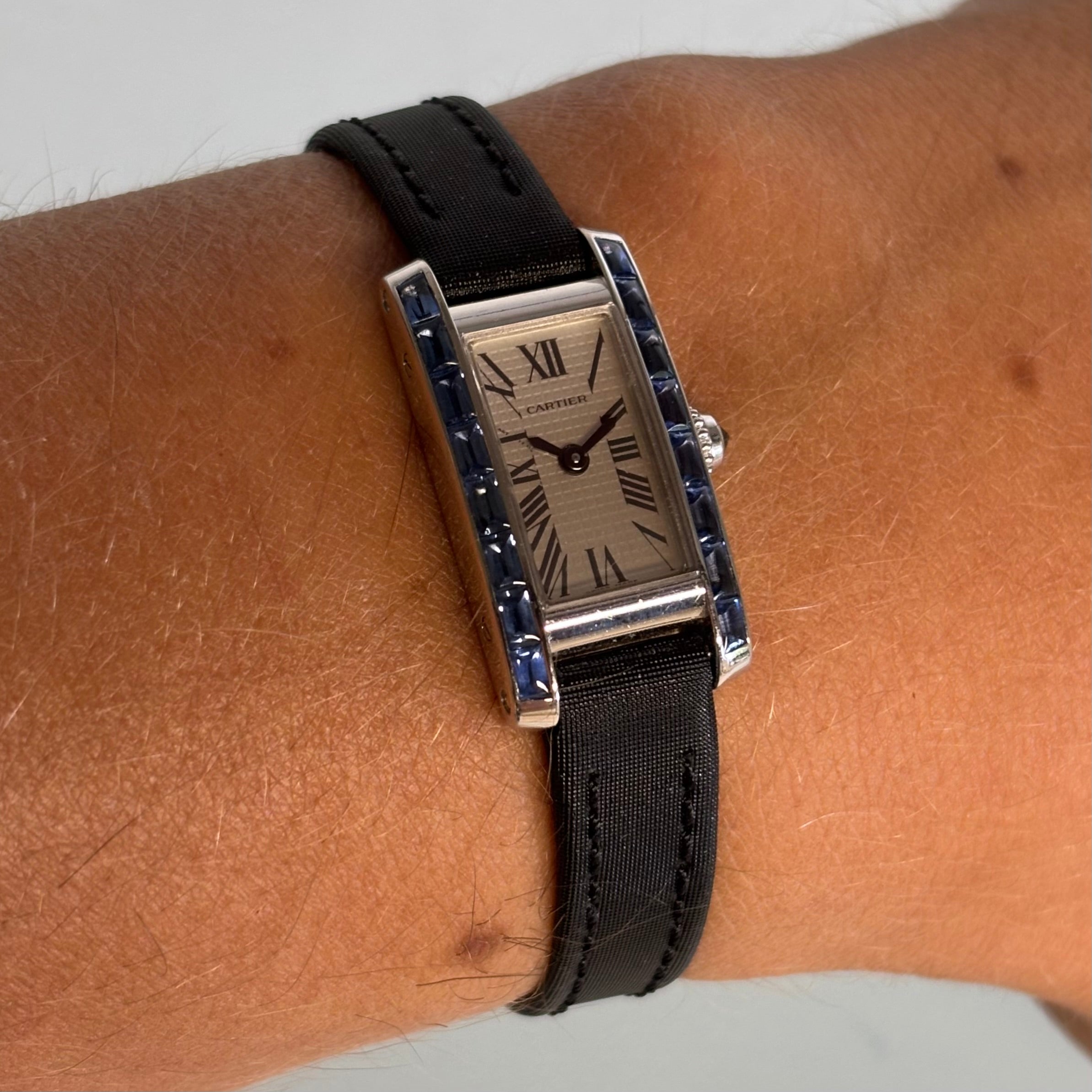 Cartier Tank Lanieres factory baguettes