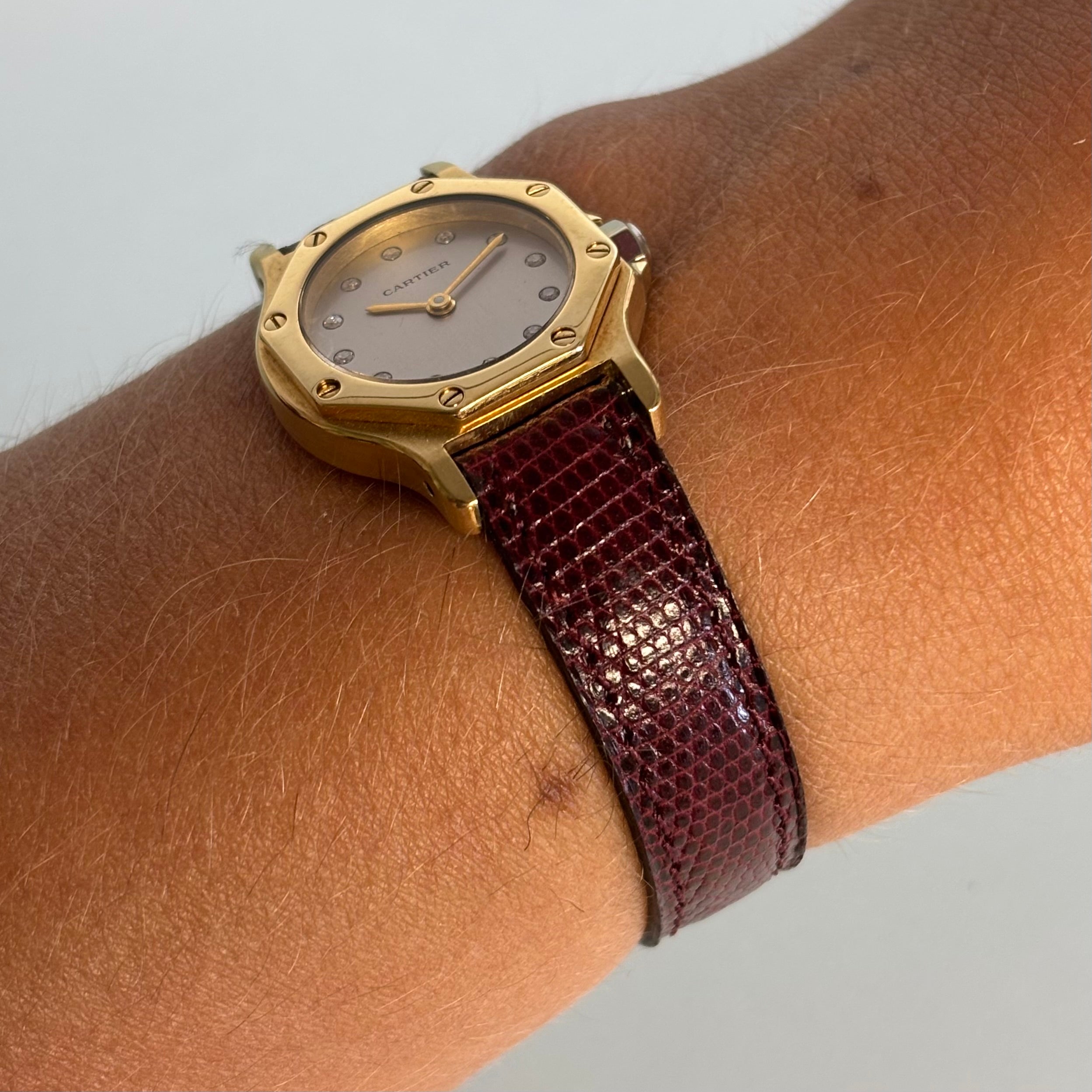 Cartier 18k Santos Octagon PM
