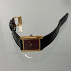 Cartier Tank GM Burgundy dial