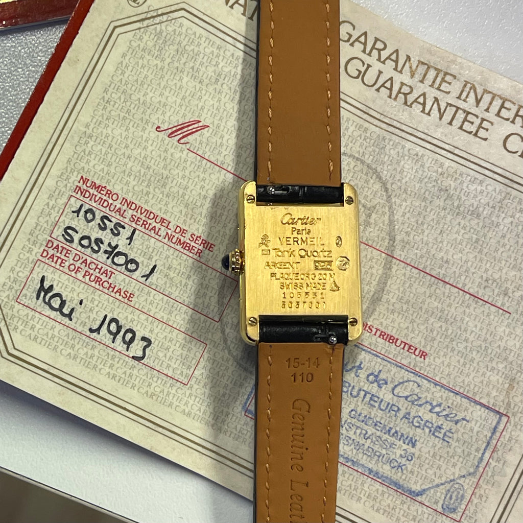 Cartier Tank PM Breguet Full Set