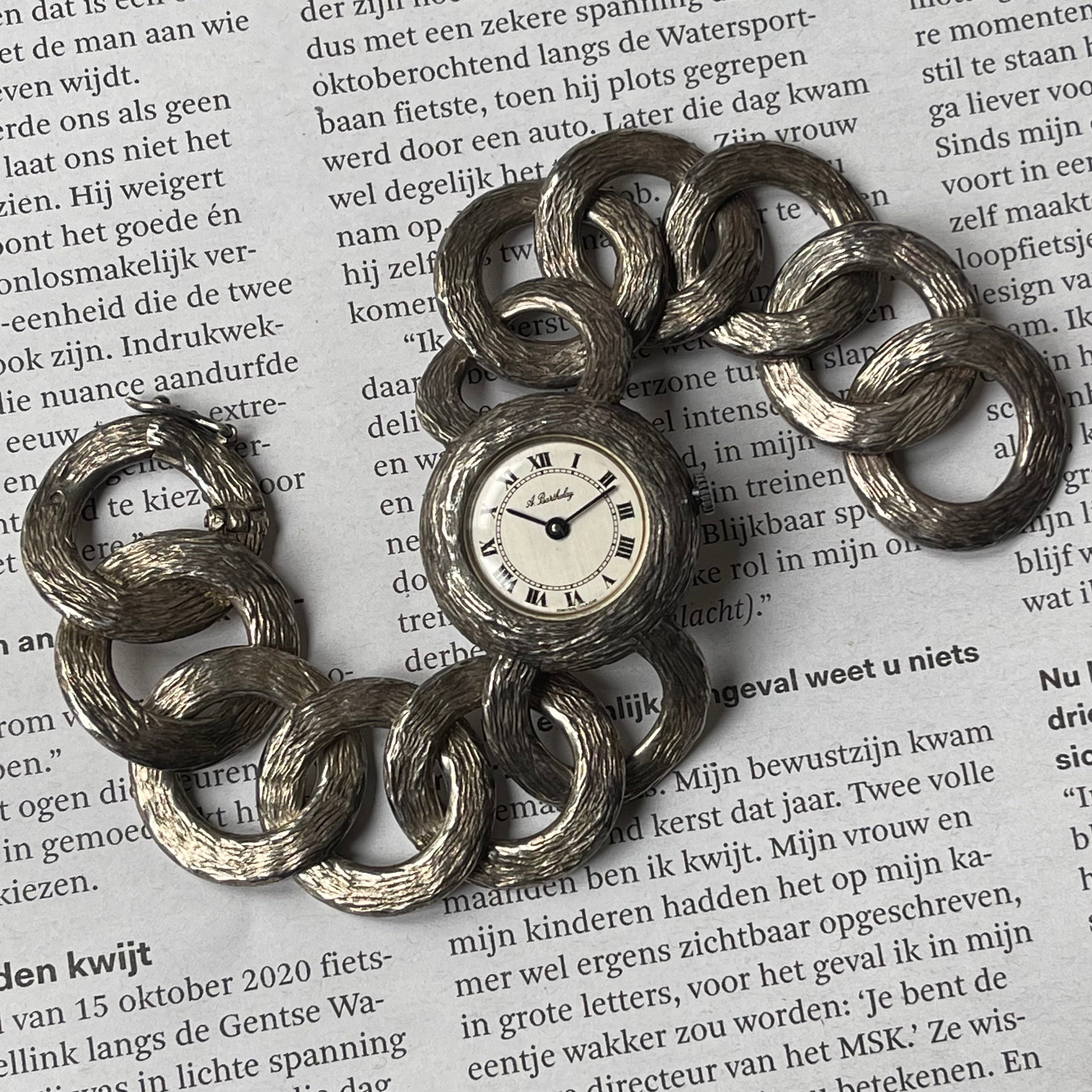 Alexis Barthelay silver bracelet watch