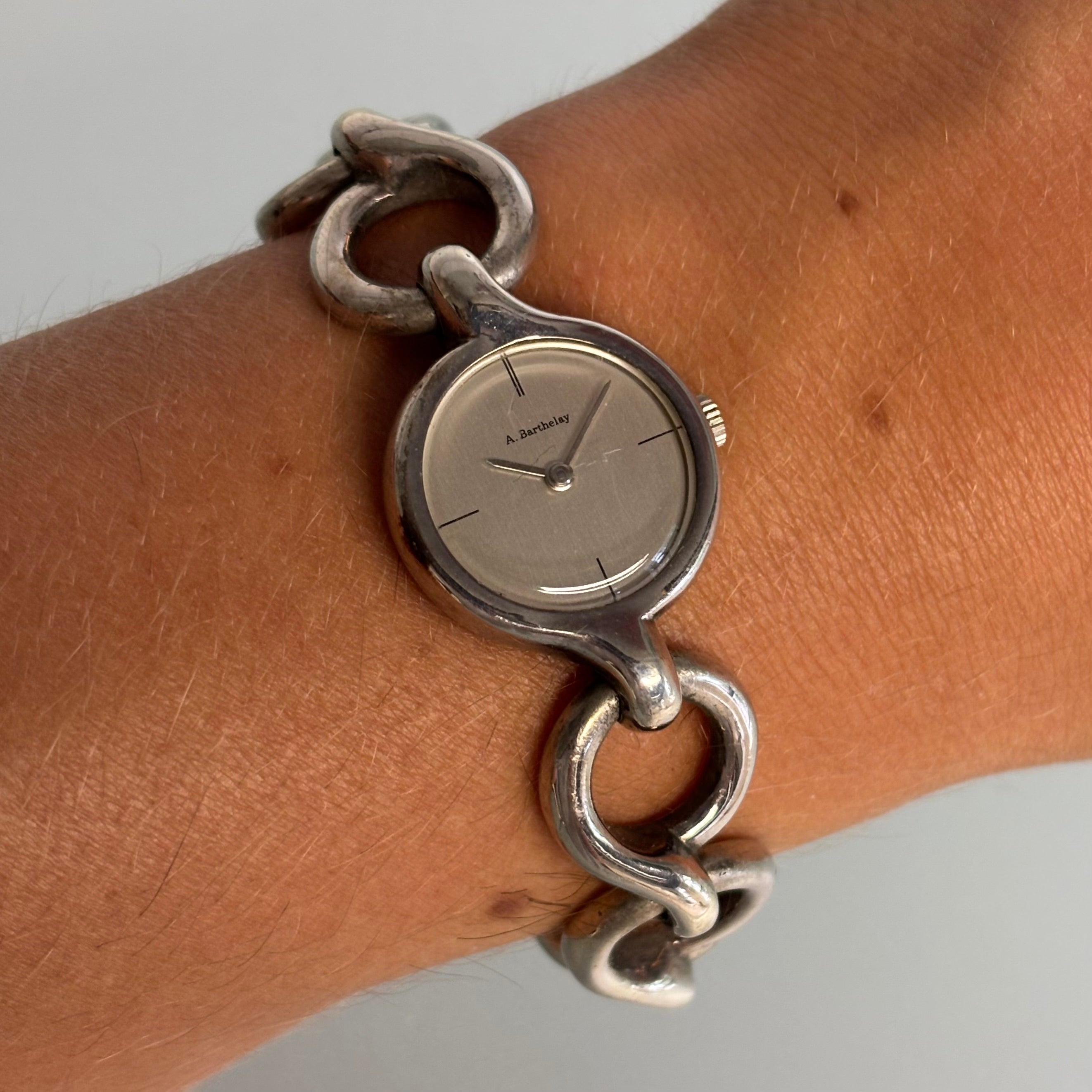 Barthelay silver bracelet watch