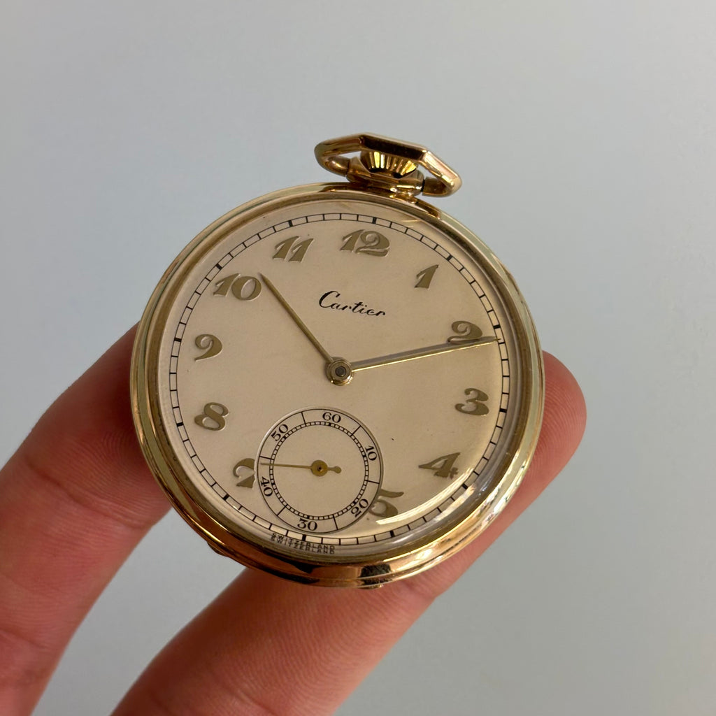 Cartier x Movado 14k pocketwatch