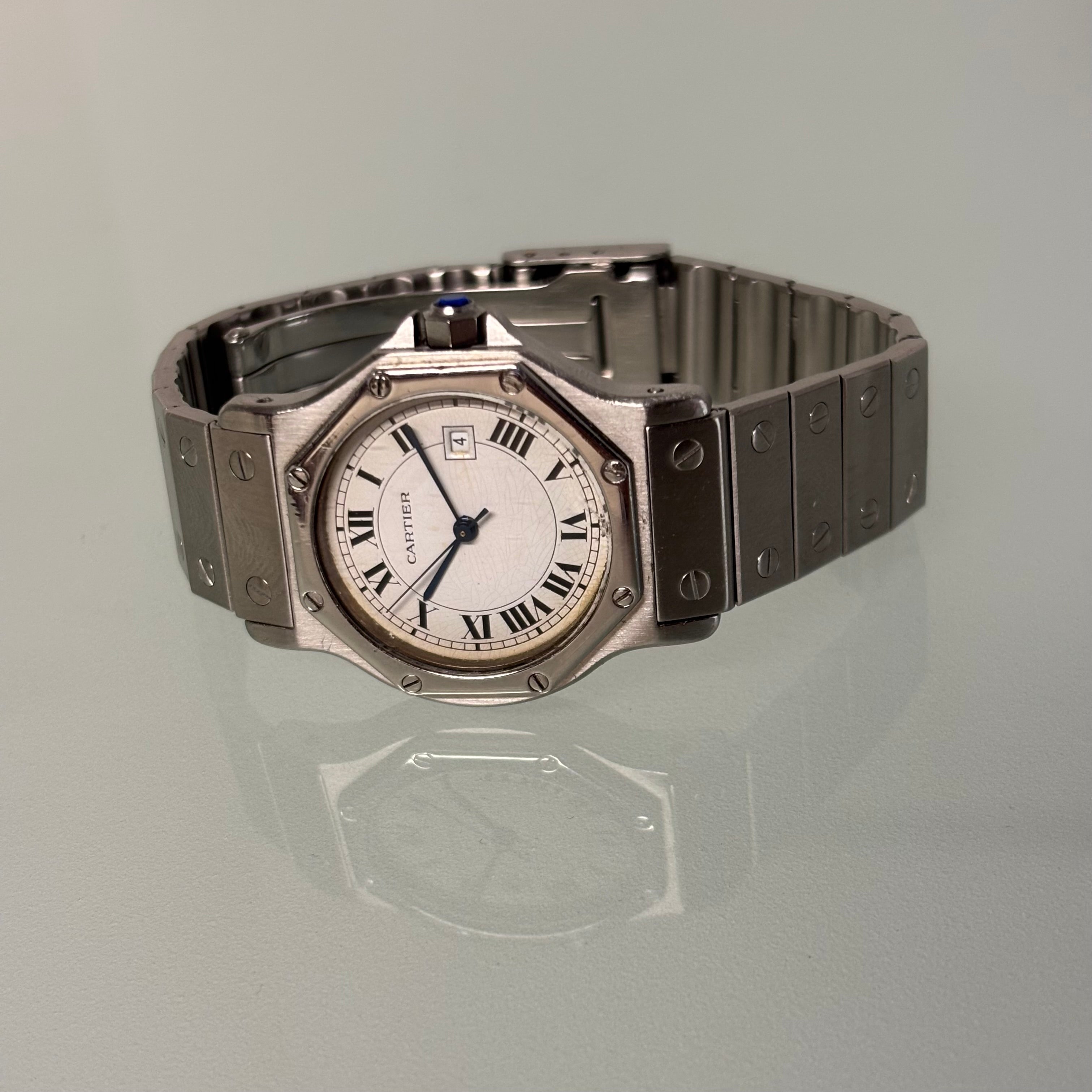 Cartier Santos Octagon Automatic GM Steel