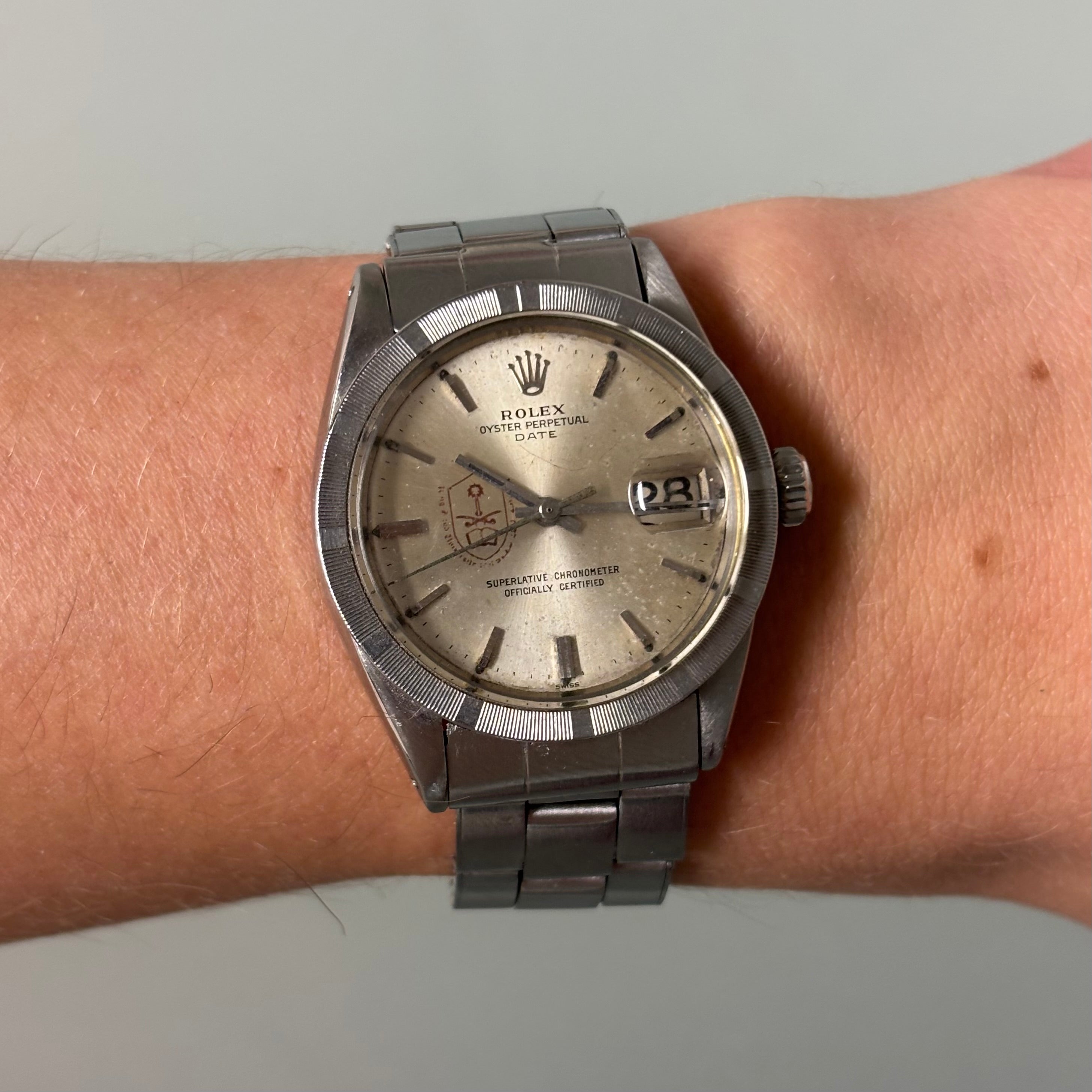 Rolex Date Ref. 1500 – Saudi University Dial, 34 mm Vintage