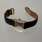 Cartier Tank PM Black/White dial FULL SET