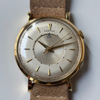 Cartier Memovox Jaeger-LeCoultre 18K Gold Vintage Watch