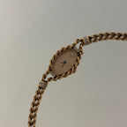 Piaget 18k braceletwatch with diamonds & baguettes