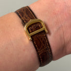Cartier Tank PM Opaline with original strap & clasp