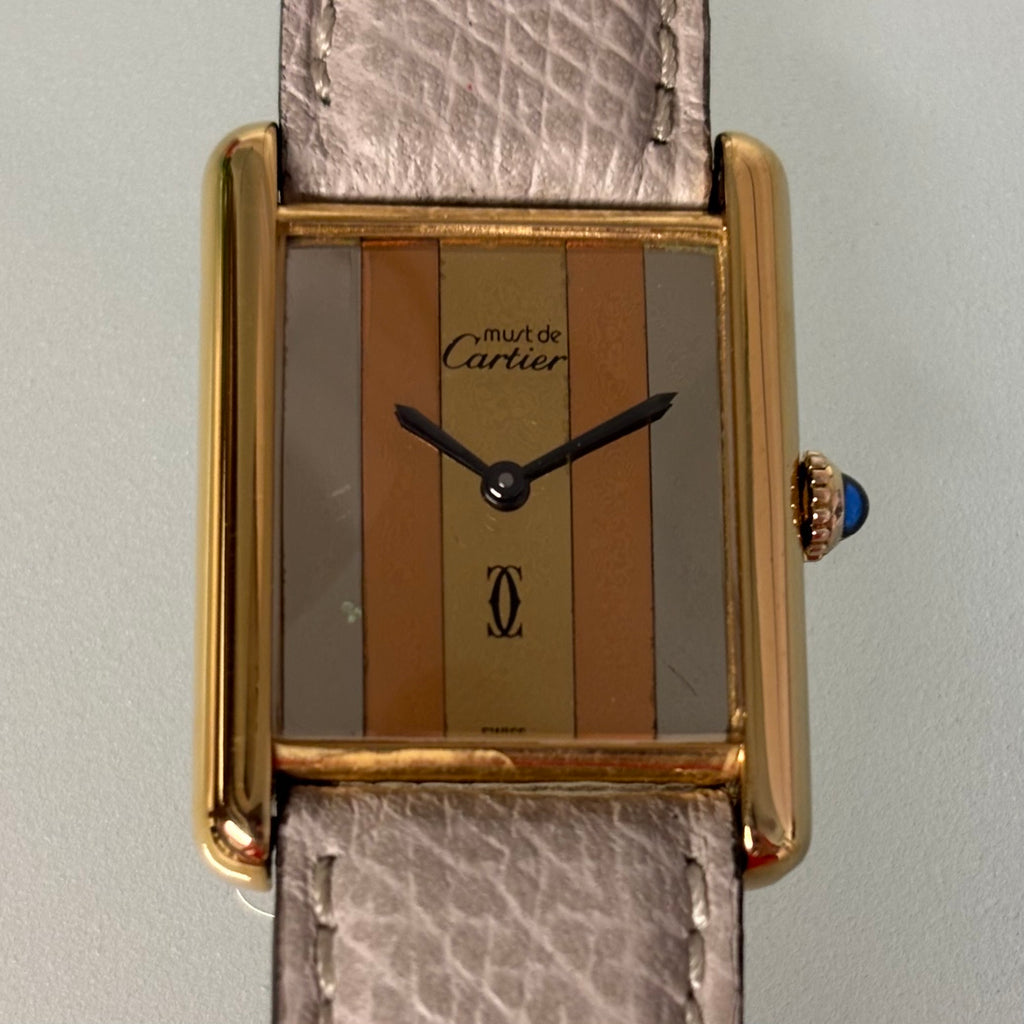 Cartier Tank GM Trinity with buckle