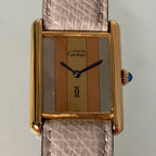 Cartier Tank GM Trinity with buckle