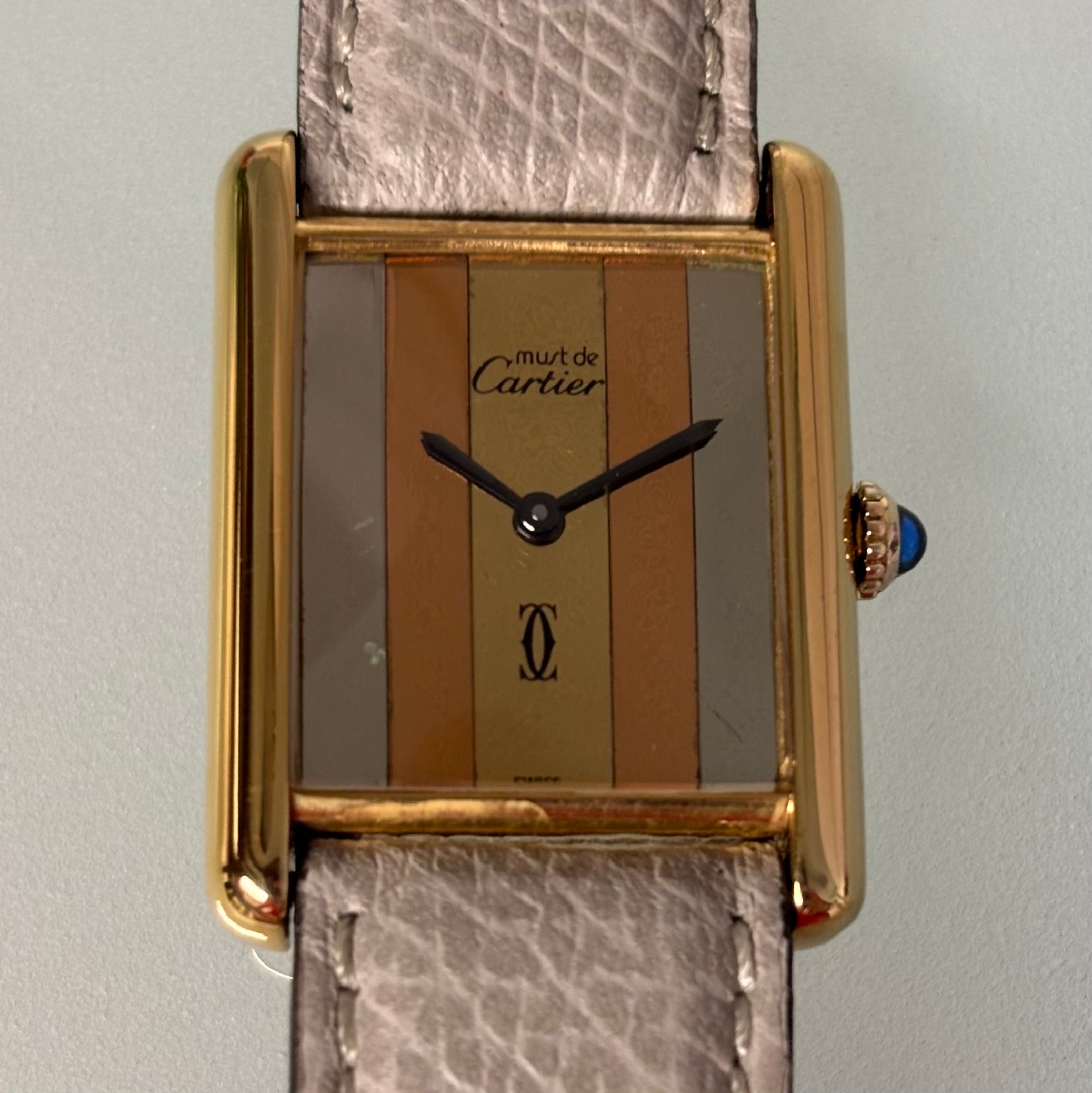 Cartier Tank GM Trinity with buckle