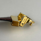 Must de Cartier Belt – Bordeaux Leather with Gold-Tone Buckle