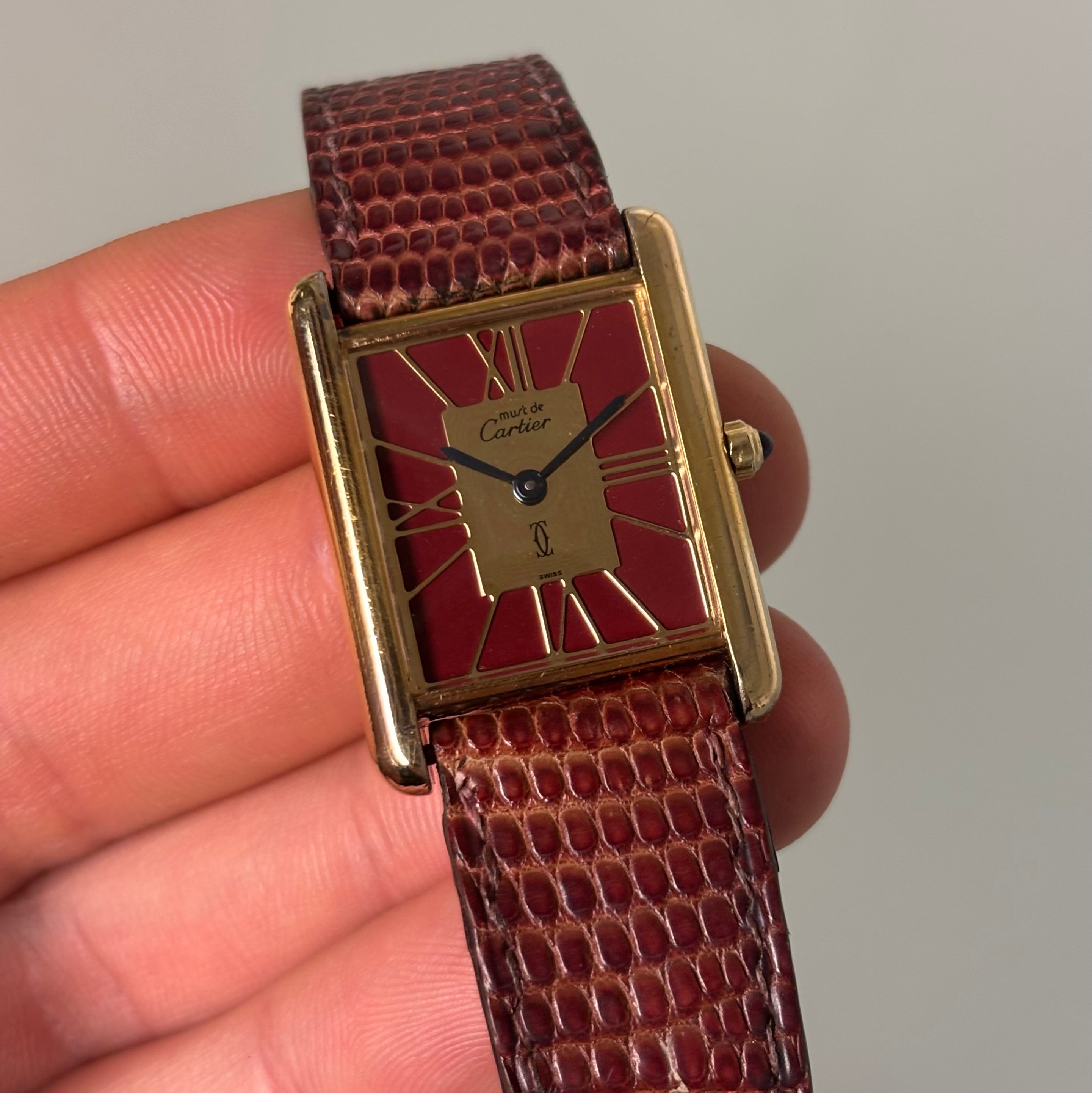 Cartier Tank Grand Model – Bordeaux Art Deco Dial