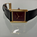Cartier Tank GM Burgundy dial