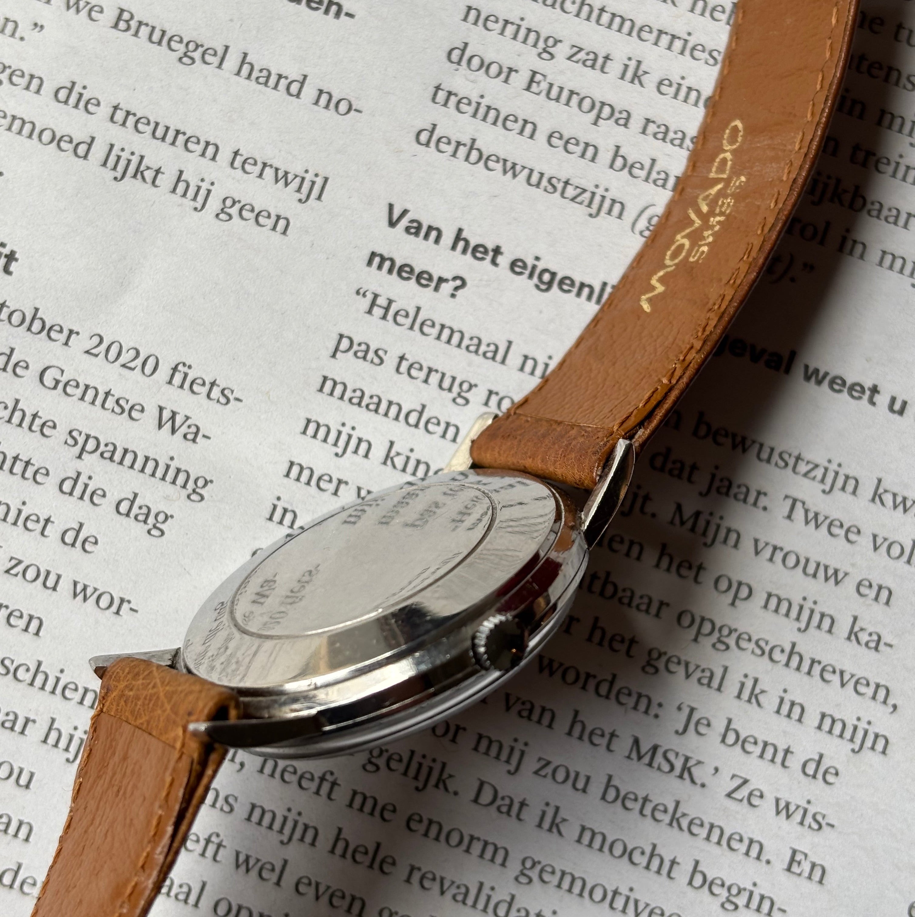 Movado Cartier signed Kingmatic with strap & buckle