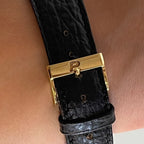 Piaget Cushion Watch – 18K Gold Big Case with Original Buckle
