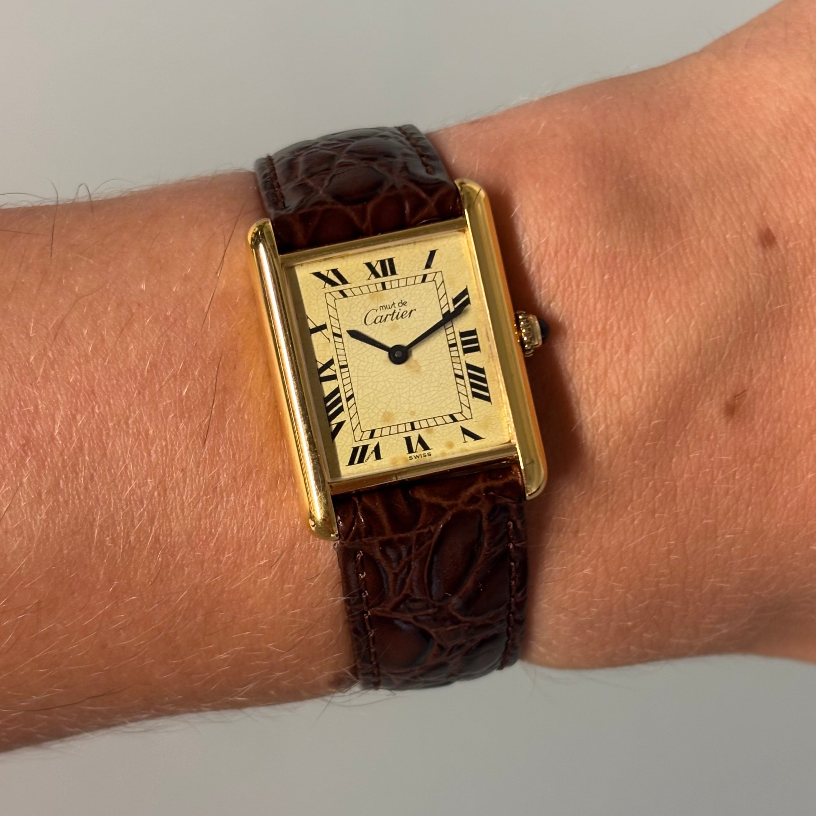 Cartier Tank GM with original buckle