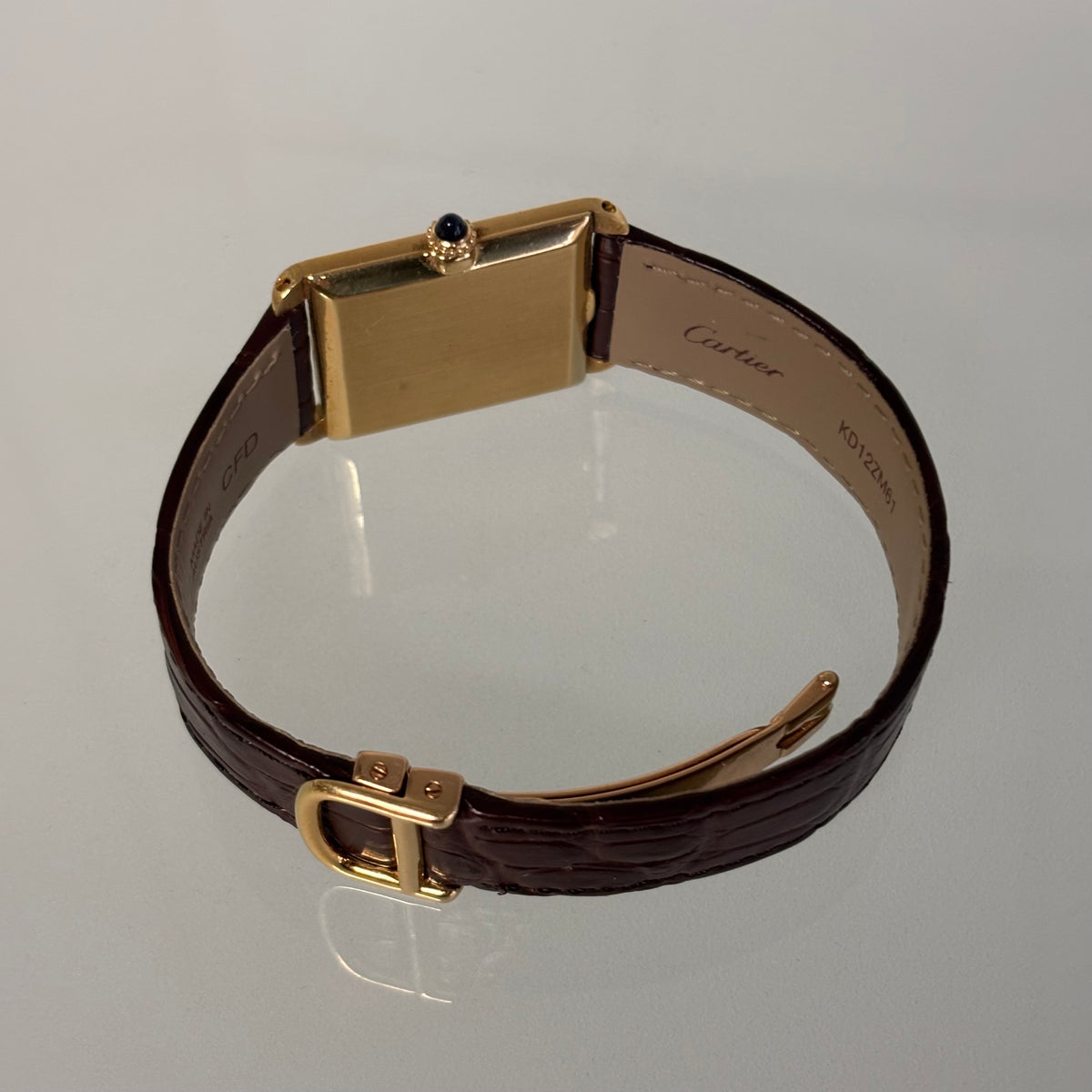 Cartier Tank Stepped “Pre-Merger” with 18k clasp
