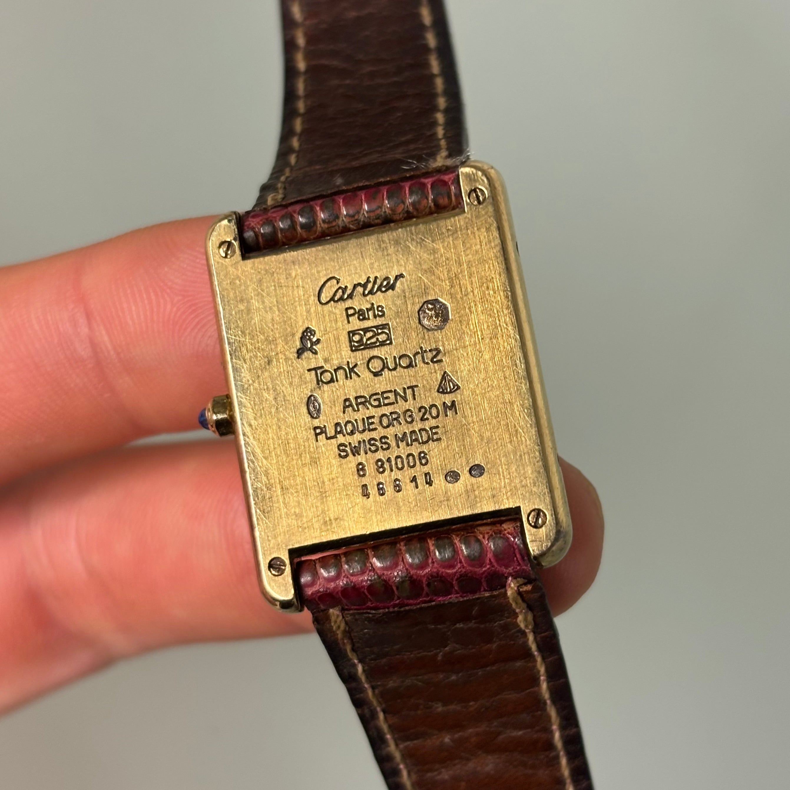 Cartier Tank Grand Model – Bordeaux Art Deco Dial