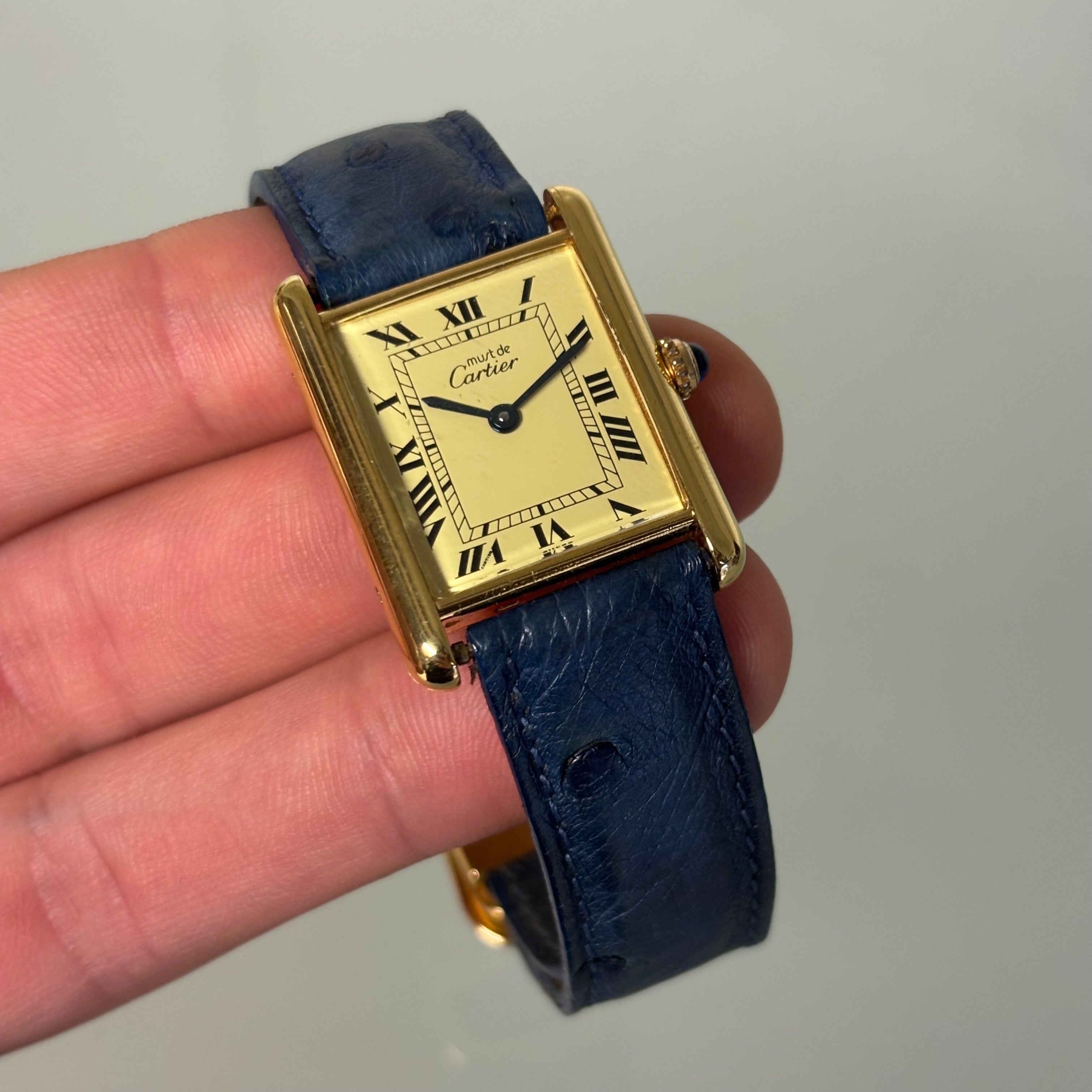 Cartier Tank GM with original strap & clasp