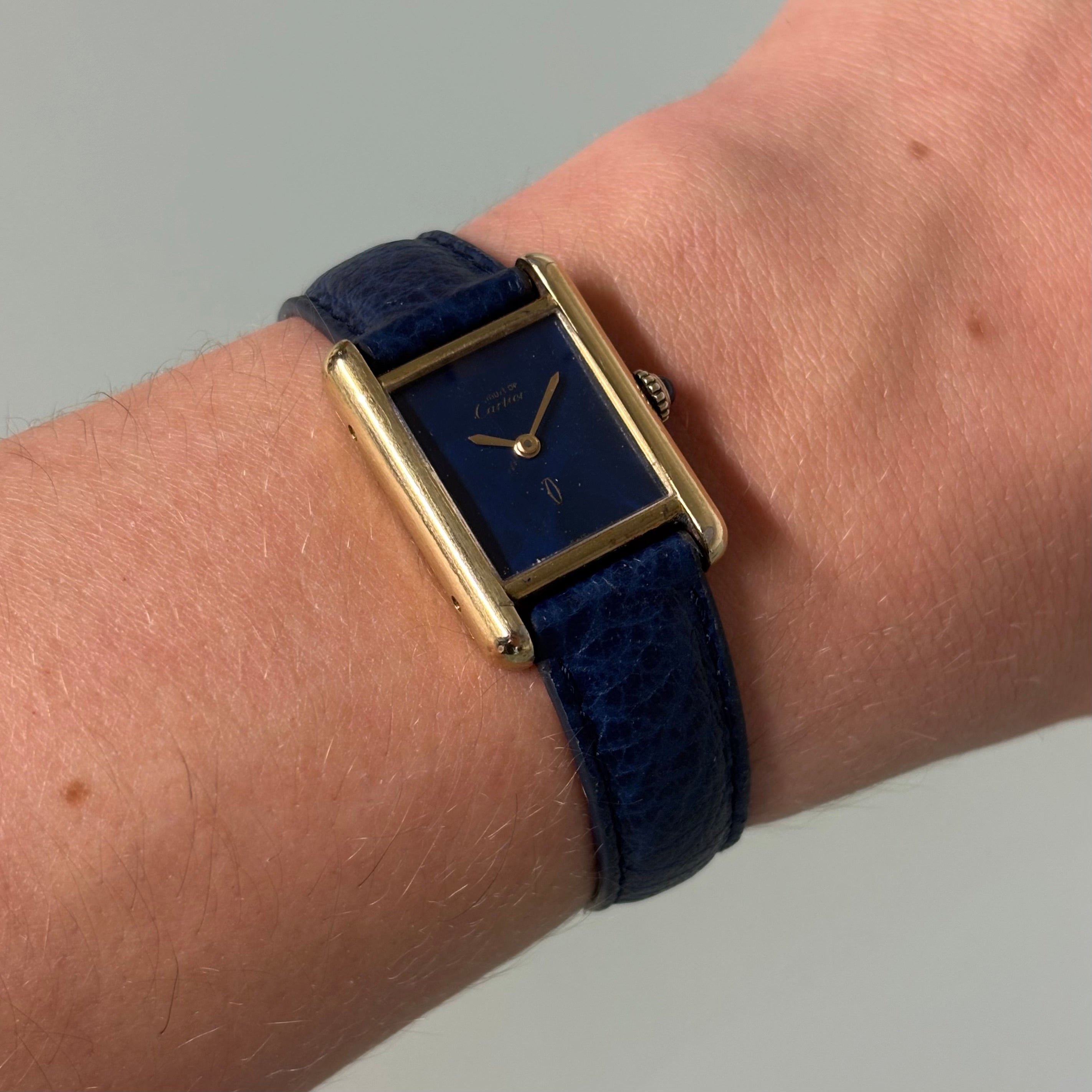 Cartier Tank Pm Lapis lacquer dial