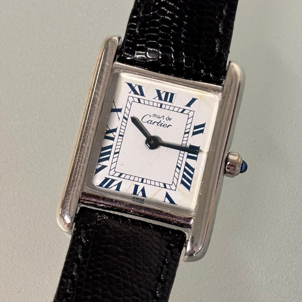 Cartier Tank PM Silver White dial