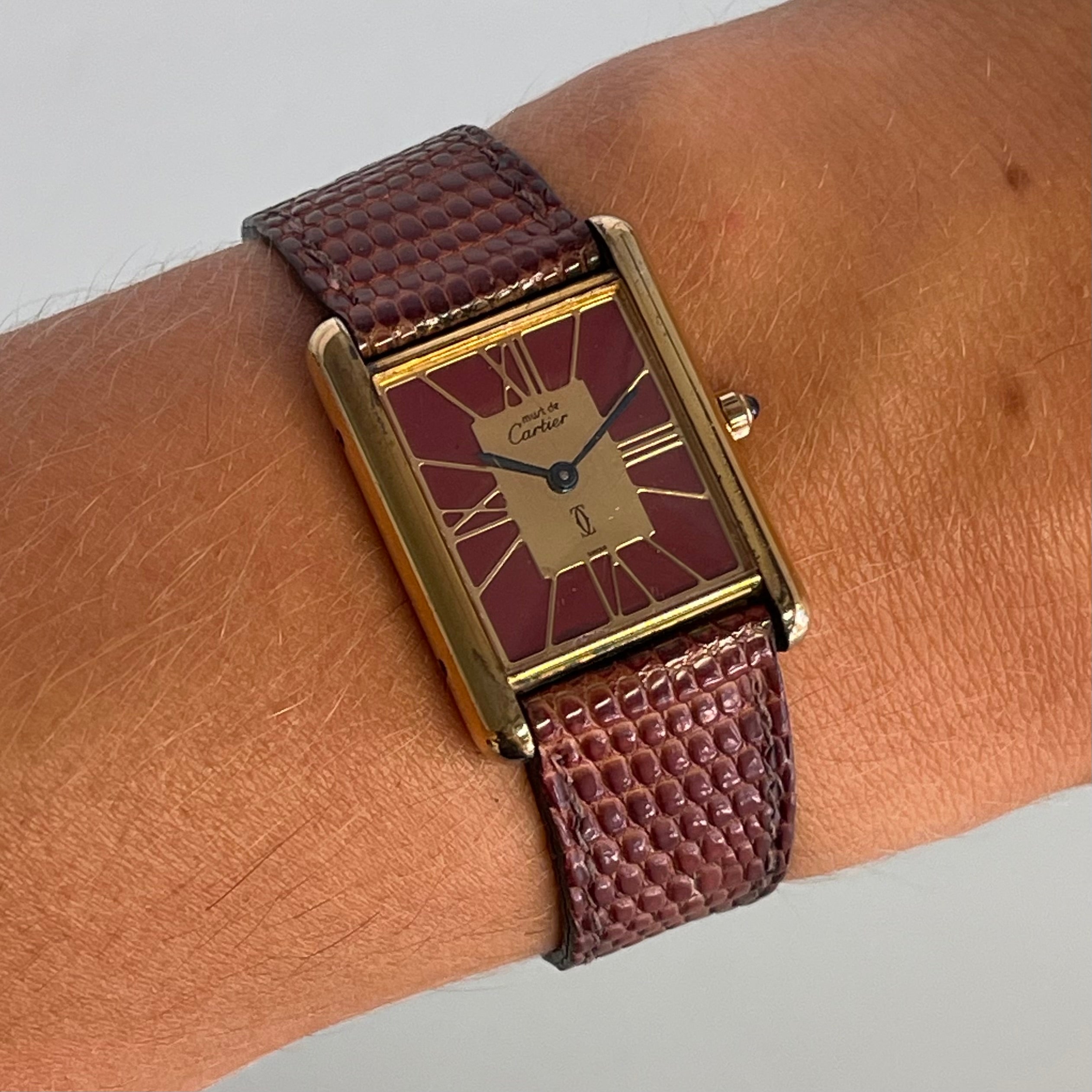 Cartier Tank GM Bordeaux