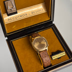 Cartier × Bulova Accutron – 14K Gold, Complete with Box