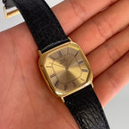 Piaget Cushion Watch – 18K Gold Big Case with Original Buckle