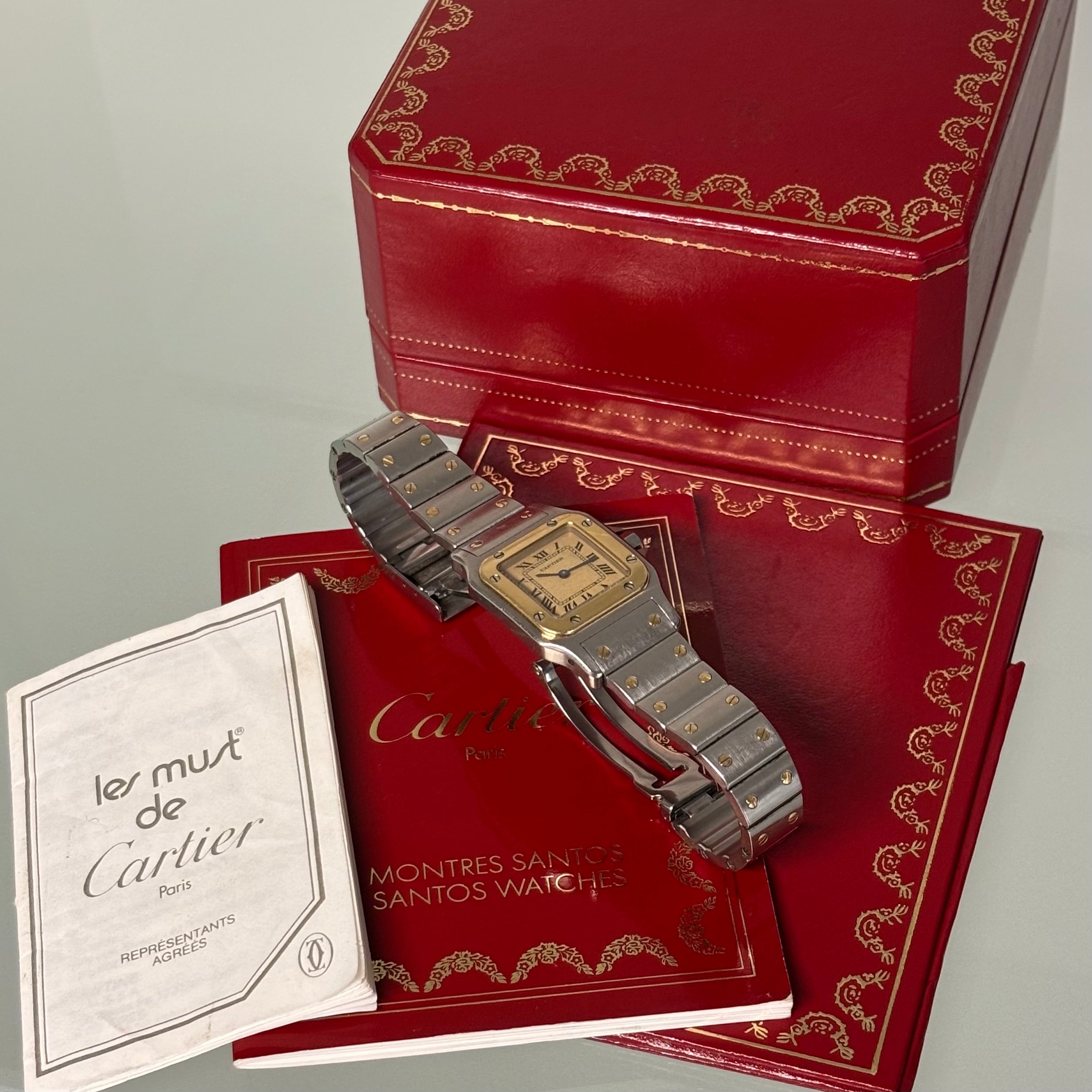Cartier Santos Galbee PM with box & booklets