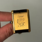 Cartier Tank GM black dial with buckle