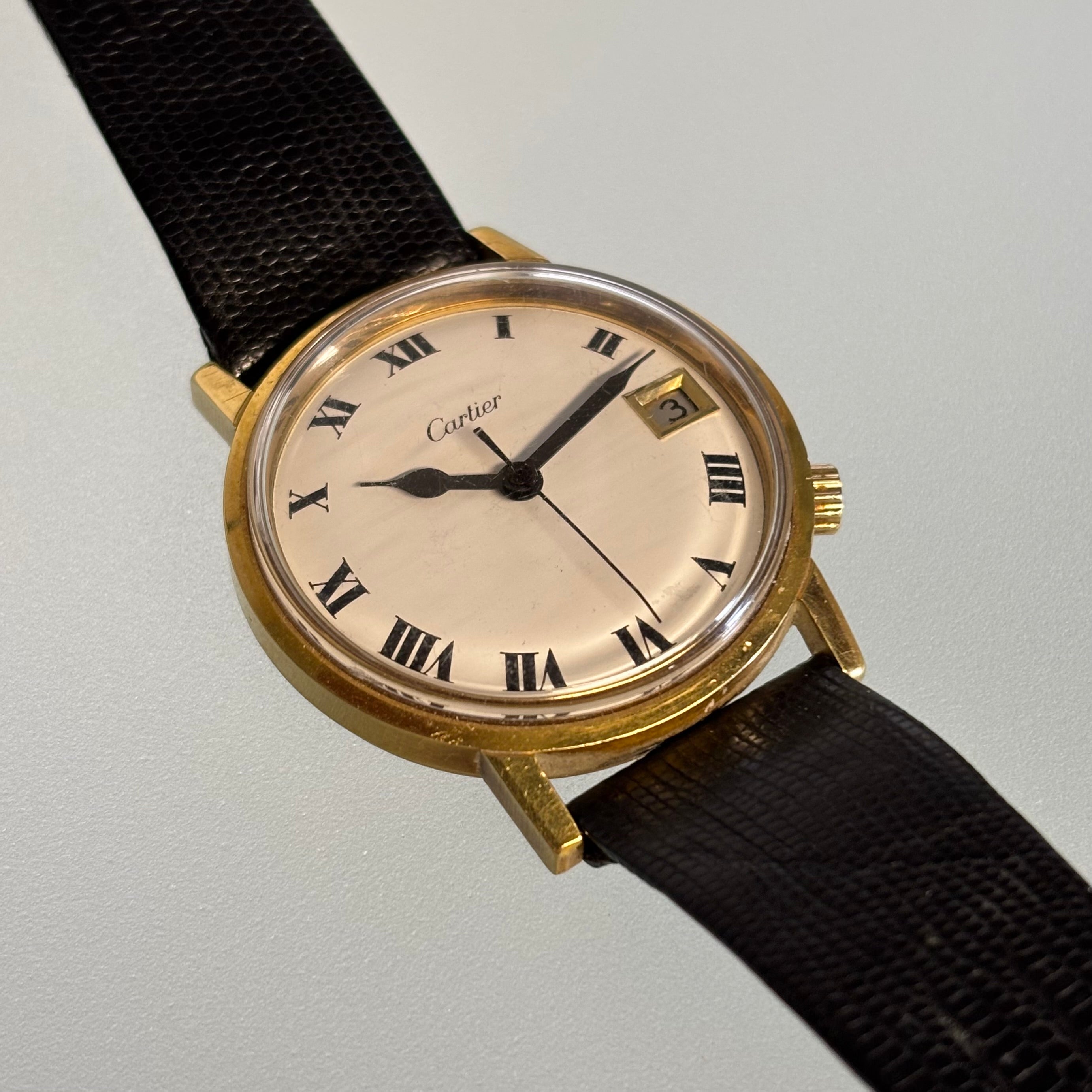 Bulova Aucutron Cartier signed 18k