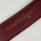 Must de Cartier C-Decor Belt – Bordeaux Leather, Size 91–99 cm