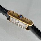Alexis Barthelay Tank Petit Model – 18K Gold with Sapphire Crown