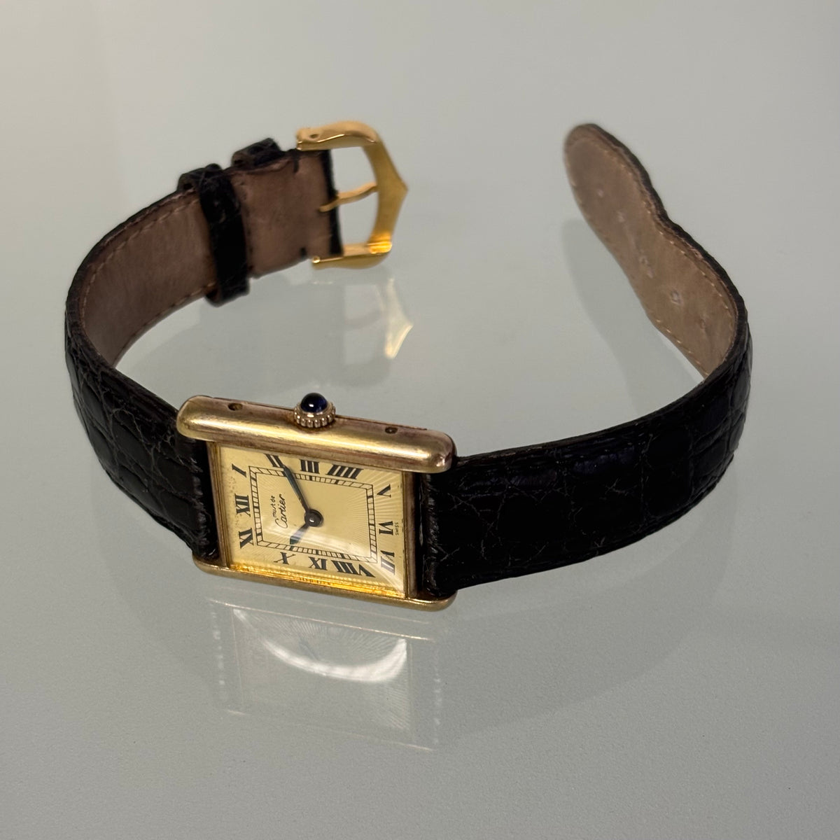Cartier Tank GM with original strap & buckle