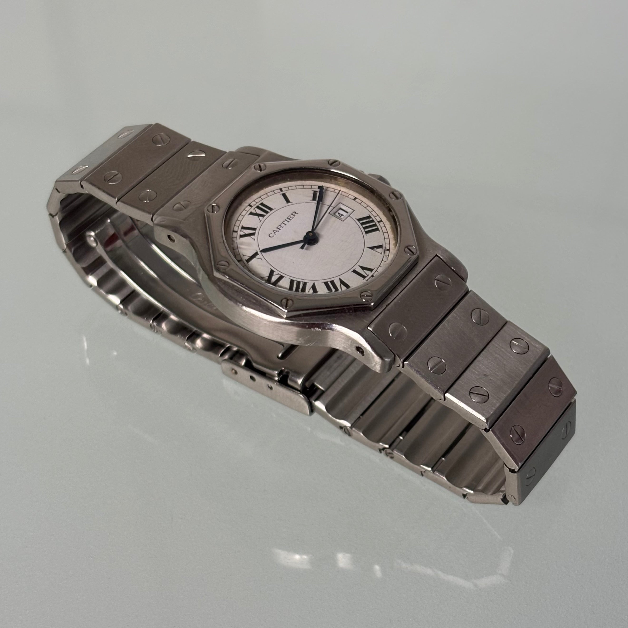 Cartier Santos Octagon Automatic GM Steel