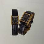 Cartier Tank PM Black dial with buckle