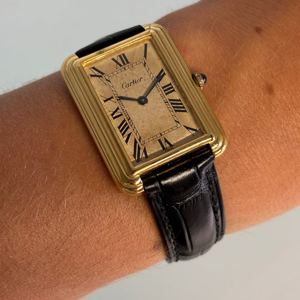 Cartier Stepped Tank full set