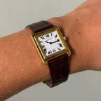 Cartier Tank Stepped “Pre-Merger” with 18k clasp