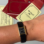 Cartier Tank PM Black/White dial FULL SET