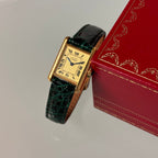Cartier Tank PM Champagne dial with box & booklets