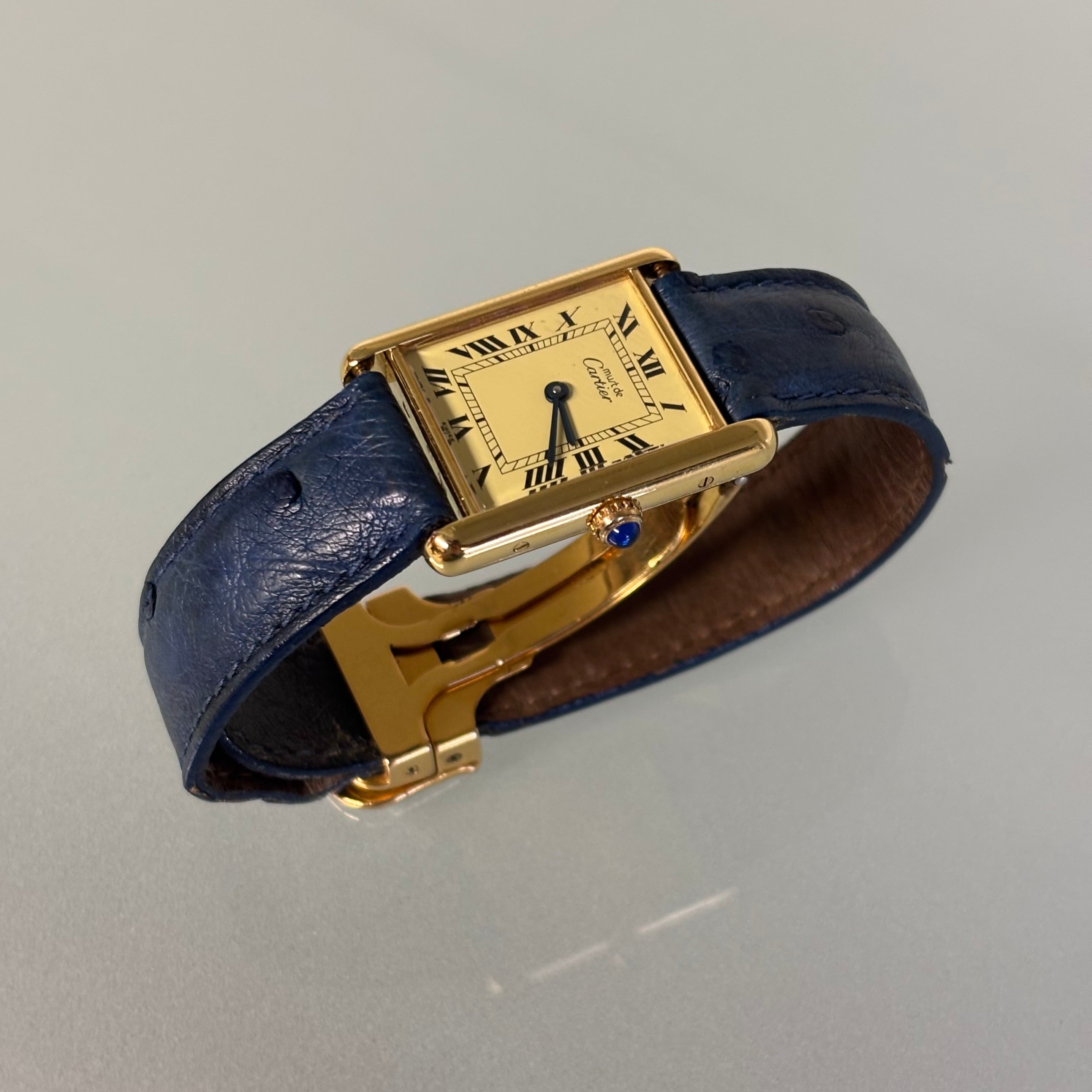 Cartier Tank GM with original strap & clasp