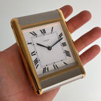 Cartier Tank Table Clock – Vintage Architectural Timepiece