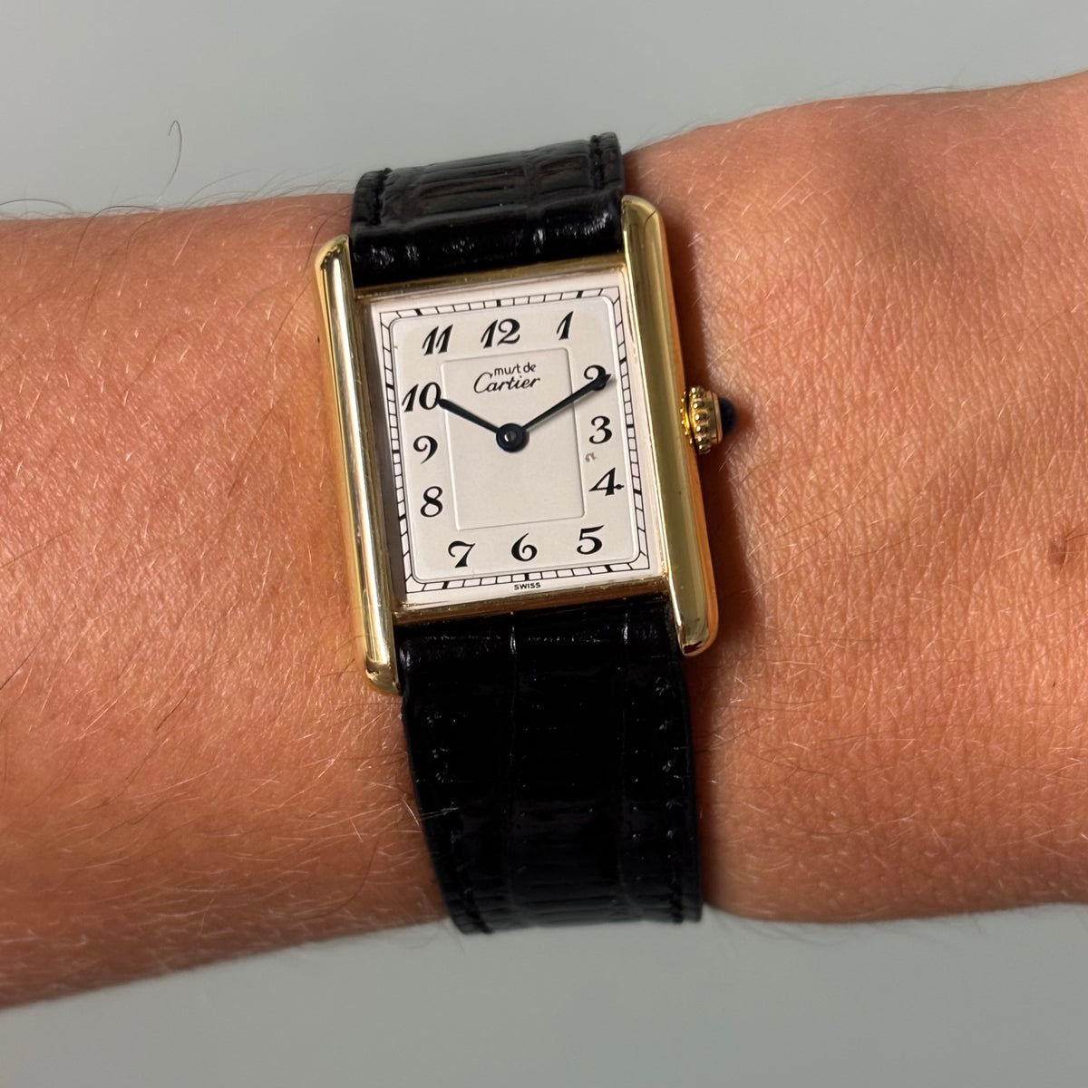 Cartier Tank Breguet GM with original buckle