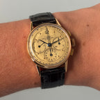 Cartier Universal Genève 18k Rose Gold Compax