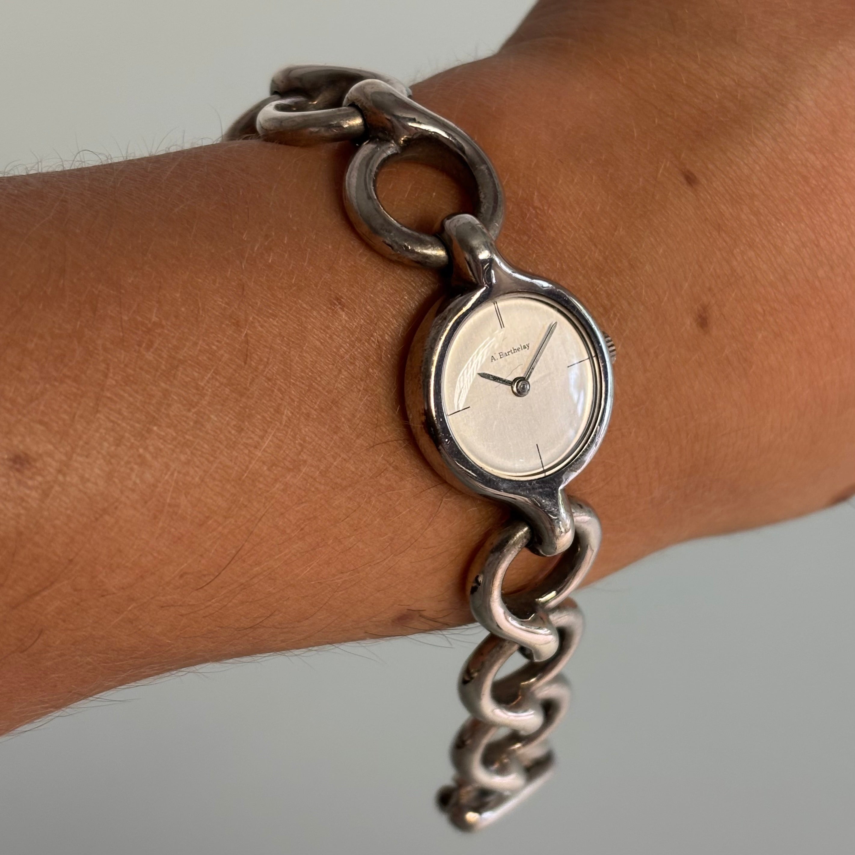 Barthelay silver bracelet watch