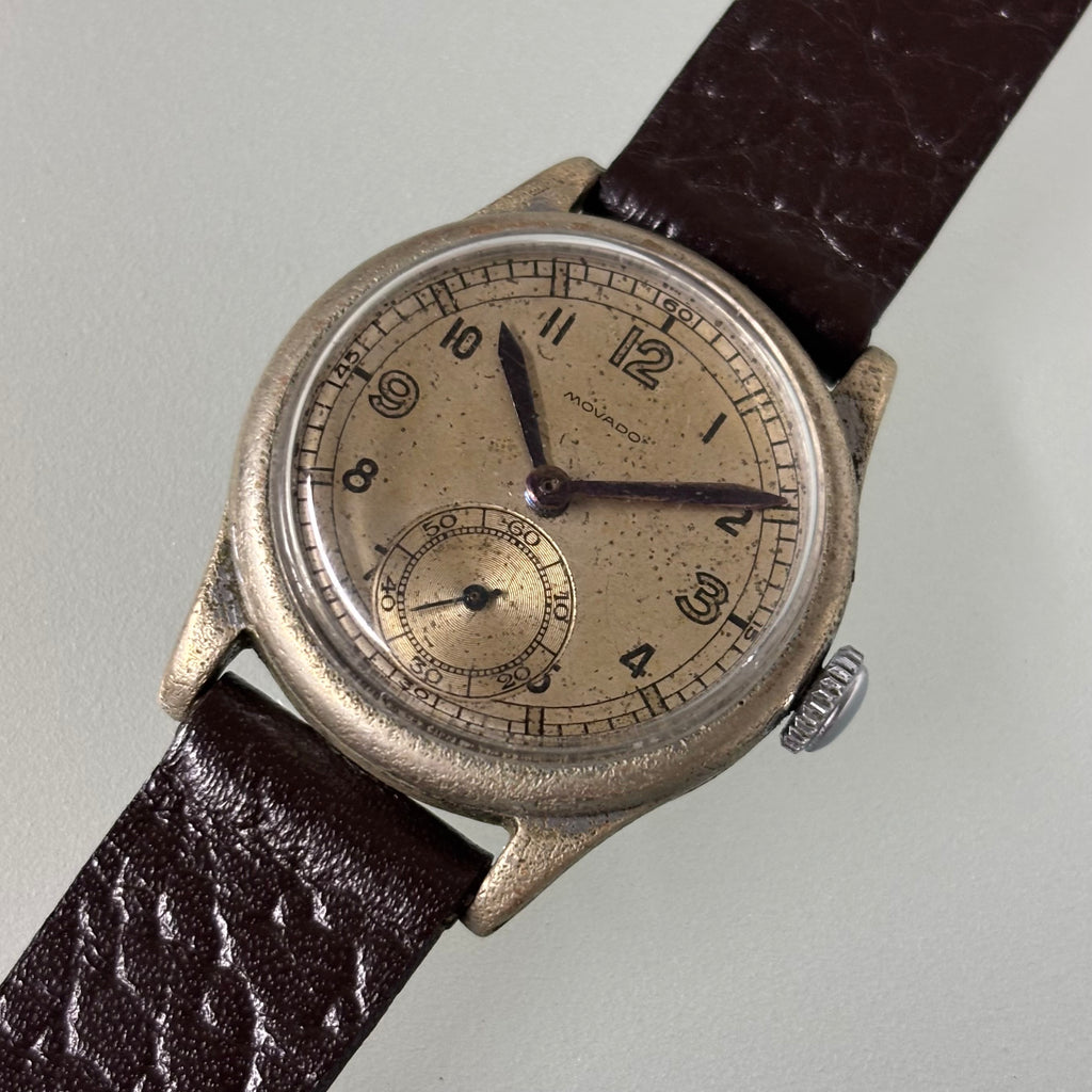 Movado Sector dial with purple hands