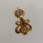 Cartier J Schulz New York 14k brooch watch MOP